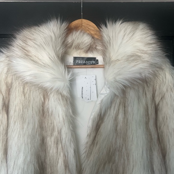 Faux Fur Coat Trench - Picture 2 of 2